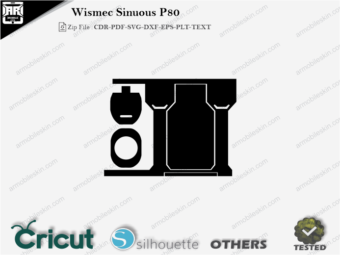 Wismec Sinuous P80 Skin Template Vector