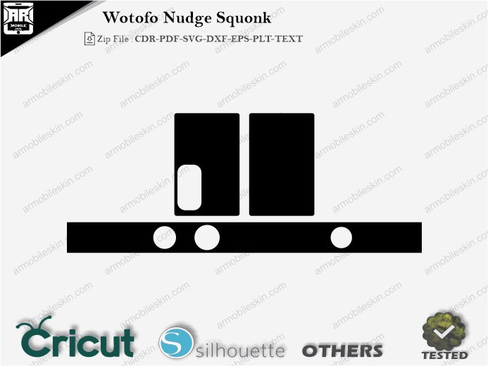 Wotofo Nudge Squonk Skin Template Vector