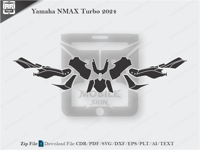 Yamaha NMAX Turbo 2024 Wrap Skin Template