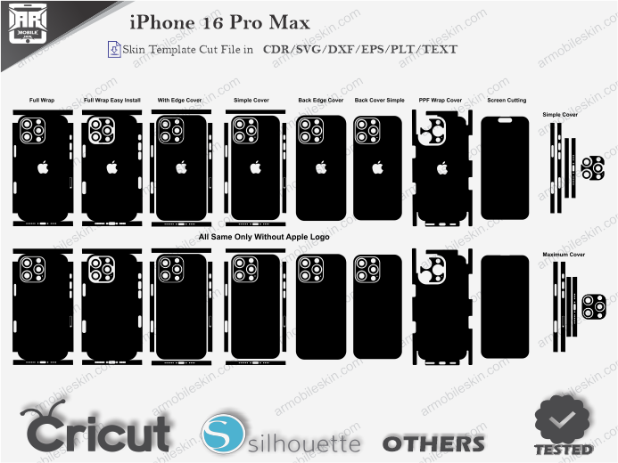 iPhone 16 Pro Max Full Cut FIle Template