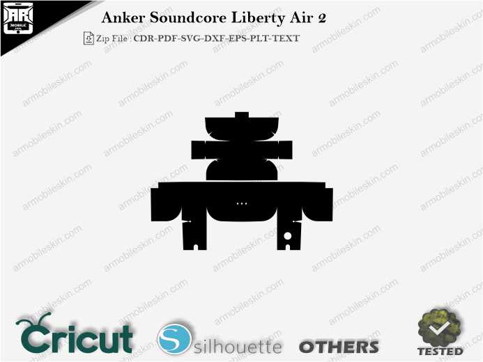 Anker Soundcore Liberty Air 2 Skin Template Vector