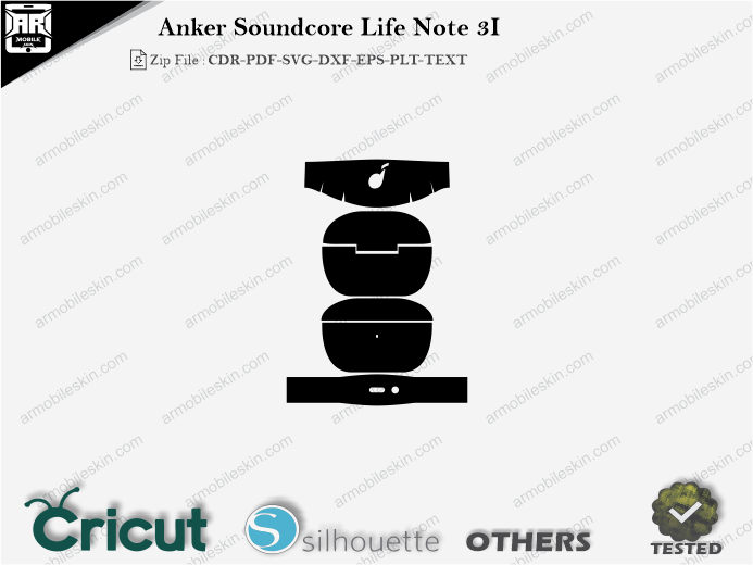 Anker Soundcore Life Note 3I Skin Template Vector