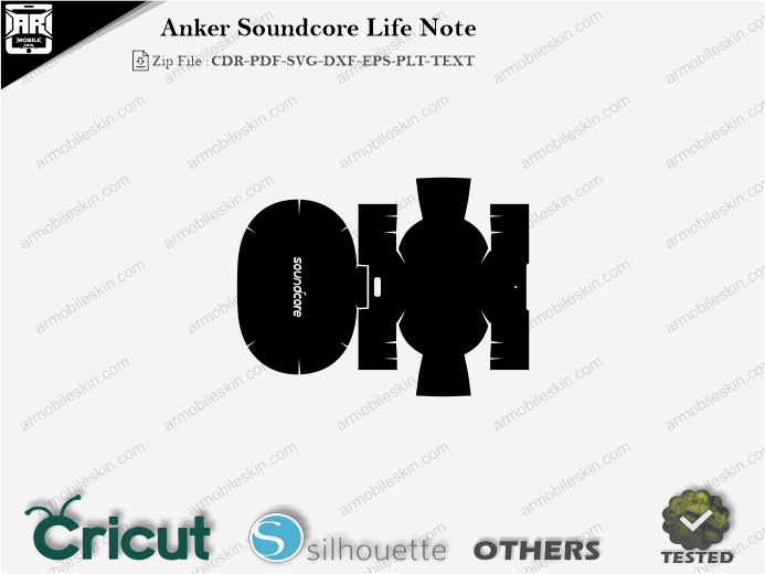 Anker Soundcore Life Note Skin Template Vector