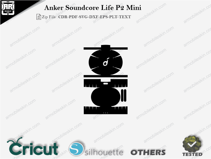 Anker Soundcore Life P2 Mini Skin Template Vector