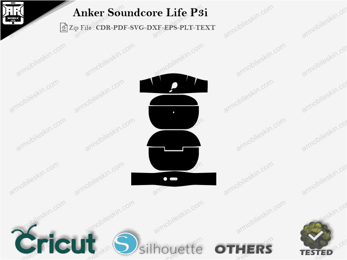 Anker Soundcore Life P3i Skin Template Vector