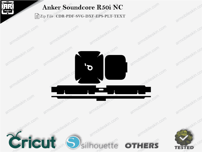 Anker Soundcore R50i NC Skin Template Vector