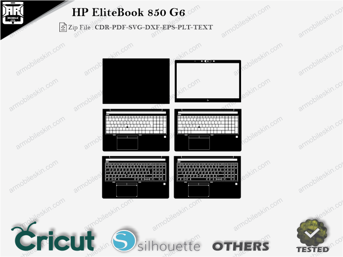 HP EliteBook 850 G6 Skin Template Vector