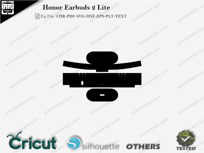 Honor Earbuds 2 Lite Skin Template Vector