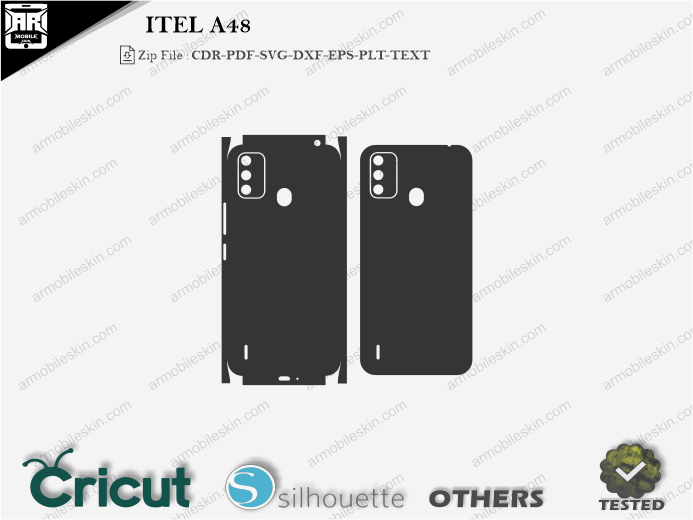 ITEL A48 Skin Template Vector