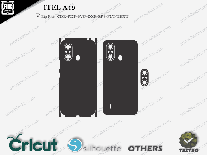 ITEL A49 Skin Template Vector