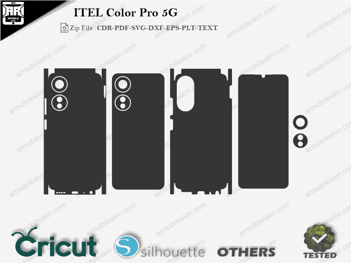 ITEL Color Pro 5G Skin Template Vector