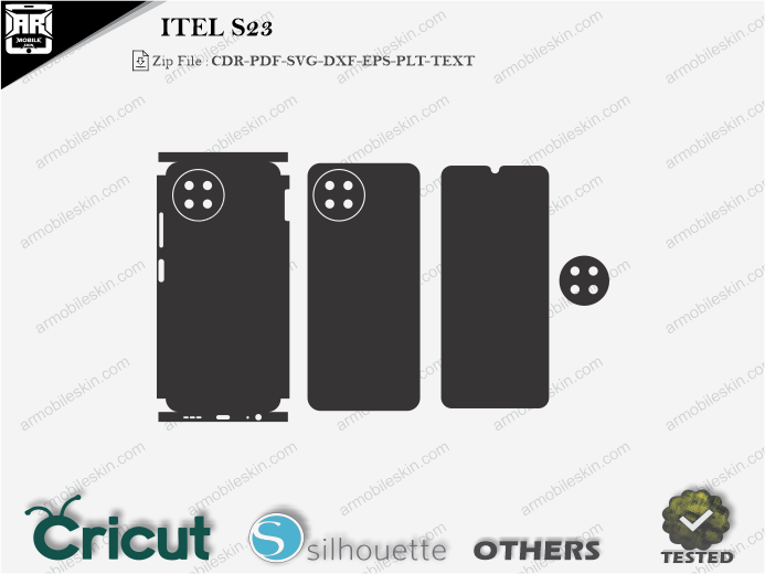 ITEL S23 Skin Template Vector