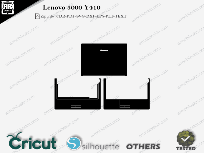 Lenovo 3000 Y410 Skin Template Vector