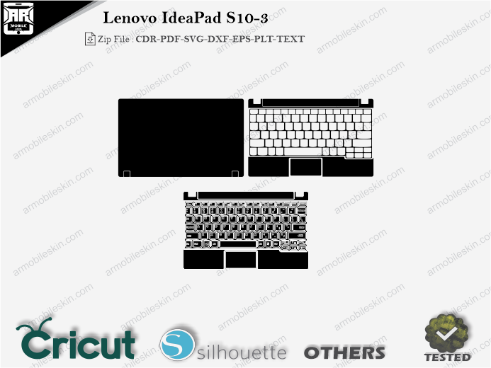 Lenovo IdeaPad S10-3 Skin Template Vector