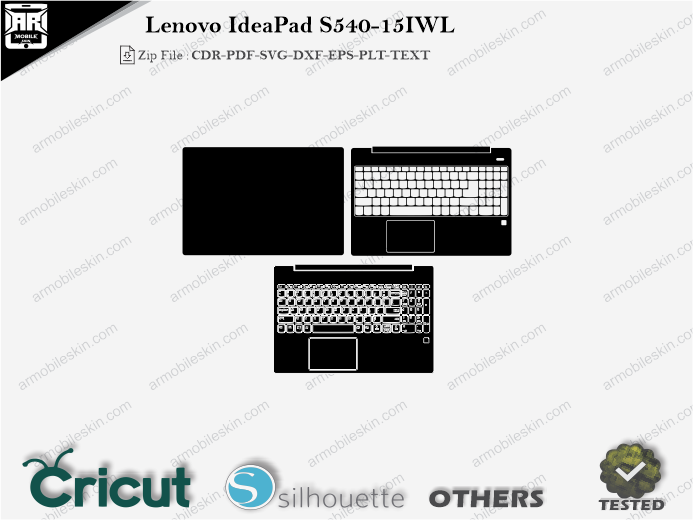 Lenovo IdeaPad S540-15IWL Skin Template Vector