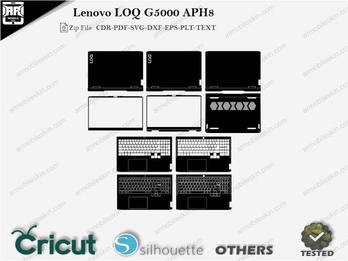 Lenovo LOQ G5000 APH8 Skin Template Vector