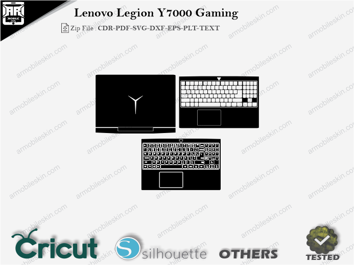 Lenovo Legion Y7000 Gaming Skin Template Vector