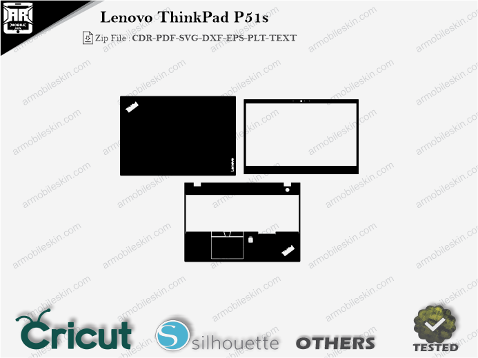 Lenovo ThinkPad P51s Skin Template Vector