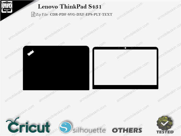 Lenovo ThinkPad S431 Skin Template Vector