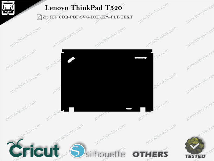 Lenovo ThinkPad T520 Skin Template Vector