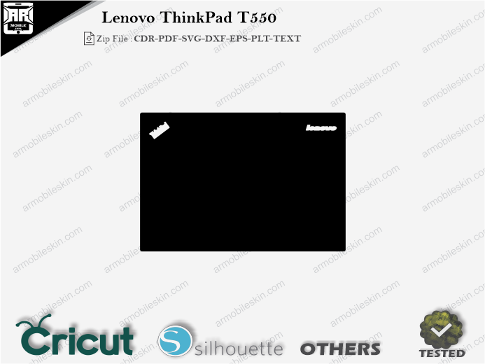 Lenovo ThinkPad T550 Skin Template Vector