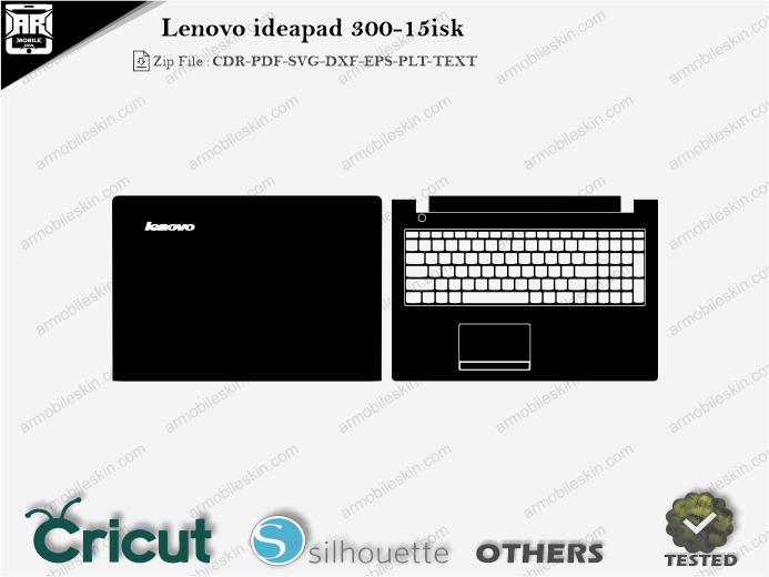 Lenovo ideapad 300-15isk Skin Template Vector