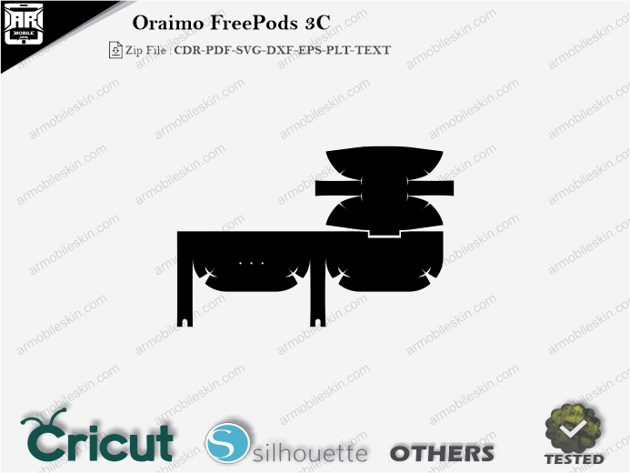 Oraimo FreePods 3C Skin Template Vector