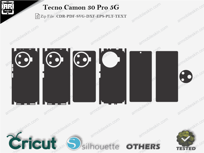 Tecno Camon 30 Pro 5G Skin Template Vector