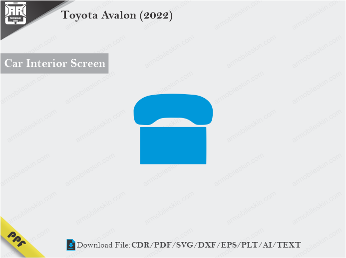 Toyota Avalon (2022) Car Screen Wrap Cutting Template