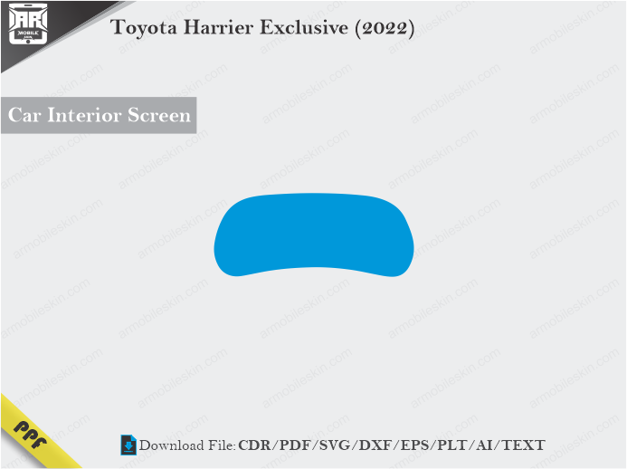 Toyota Harrier Exclusive (2022) Car Screen Wrap Cutting Template