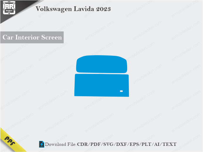 Volkswagen Lavida 2023 Car Screen Wrap Cutting Template