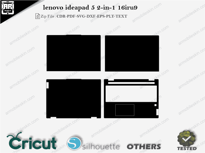 lenovo ideapad 5 2-in-1 16iru9 Skin Template Vector