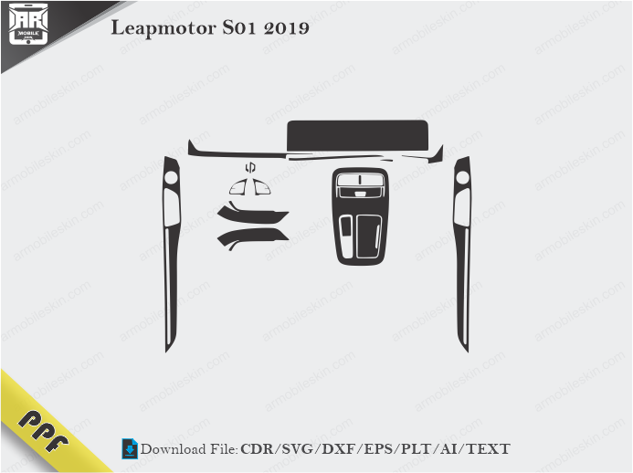 Leapmotor S01 2019 Interior PPF Cut Template