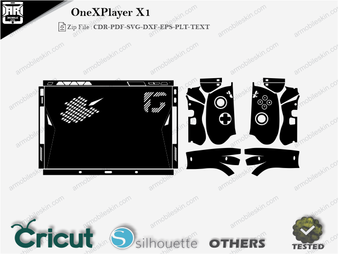 OneXPlayer X1 Skin Template Vector