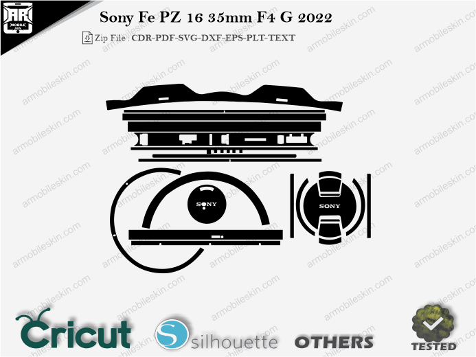 Sony Fe PZ 16 35mm F4 G 2022 Skin Template Vector