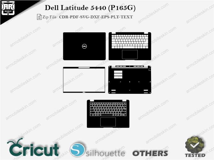 Dell Latitude 5440 (P165G) Skin Template Vector