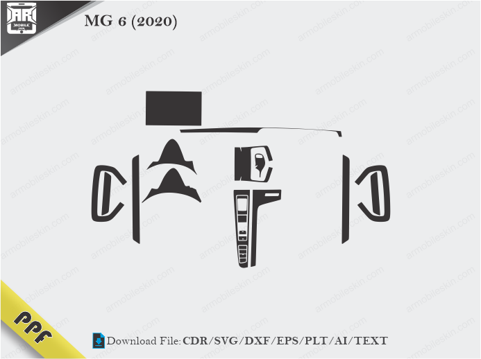 MG 6 (2020) Interior PPF Cut Template Vector