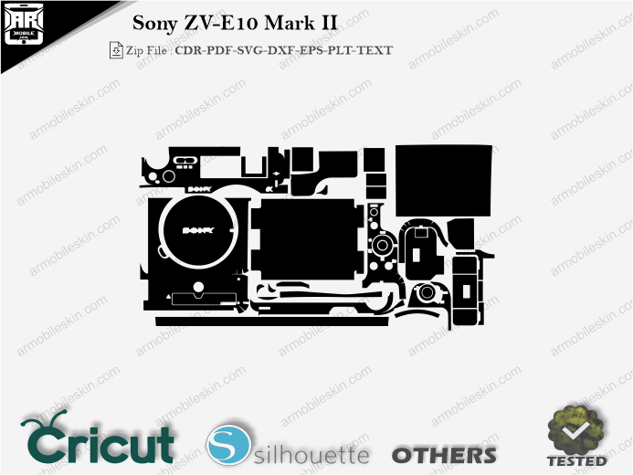 Sony ZV-E10 Mark II Skin Template Vector Cut File