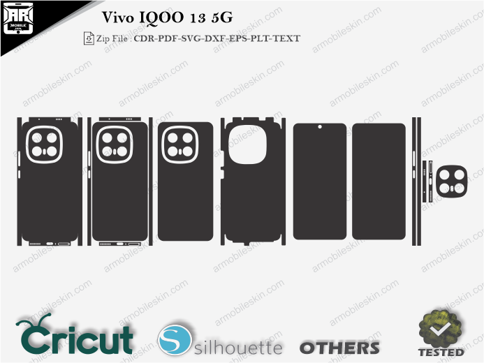 Vivo IQOO 13 5G Skin Template Vector