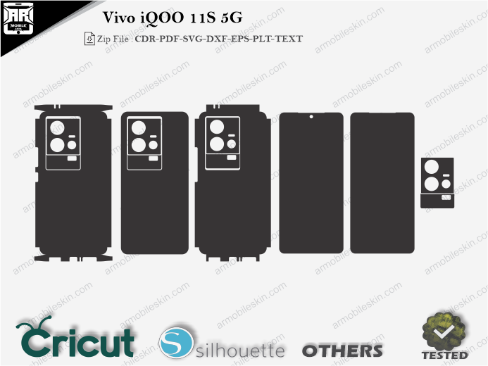 Vivo iQOO 11S 5G Skin Template Vector