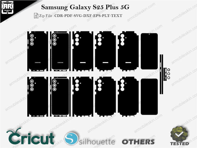 Samsung Galaxy S25 Plus 5G Skin Template Vector