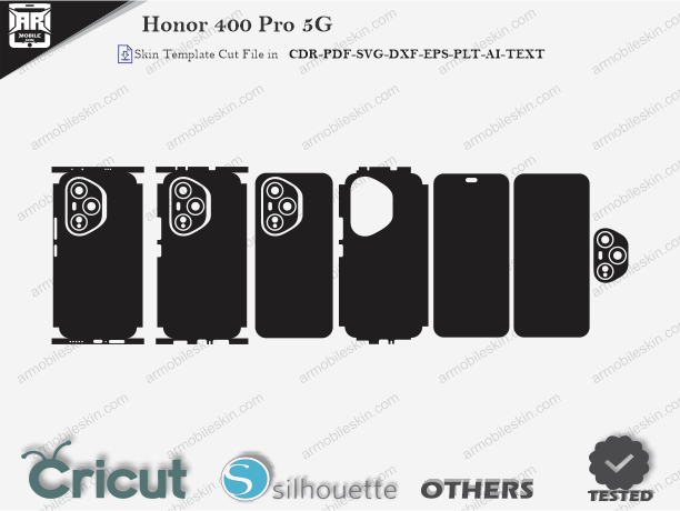 Honor 400 Pro 5G Skin Template Vector