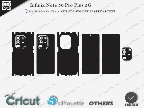 Infinix Note 50 Pro Plus 5G Skin Template Vector