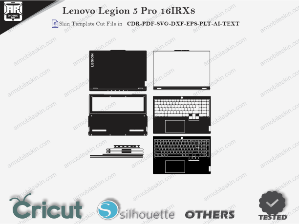 Lenovo Legion 5 Pro 16IRX8 Skin Template Vector