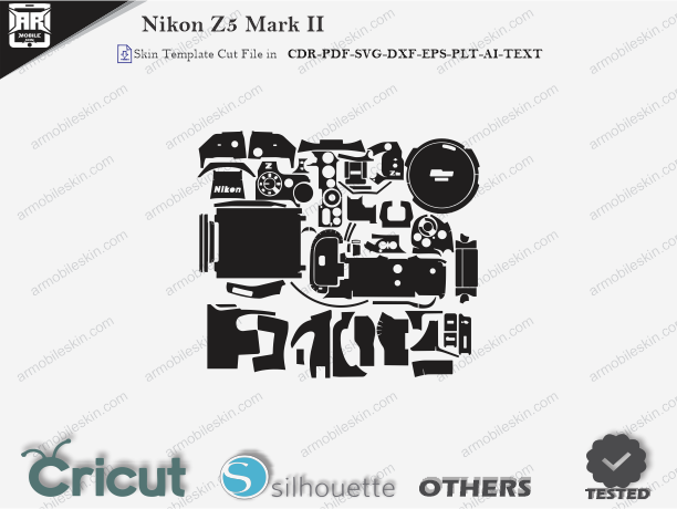 Nikon Z5 Mark II Skin Template Vector