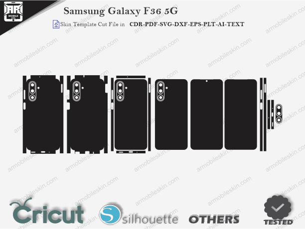 Samsung Galaxy F36 5G Skin Template Vector