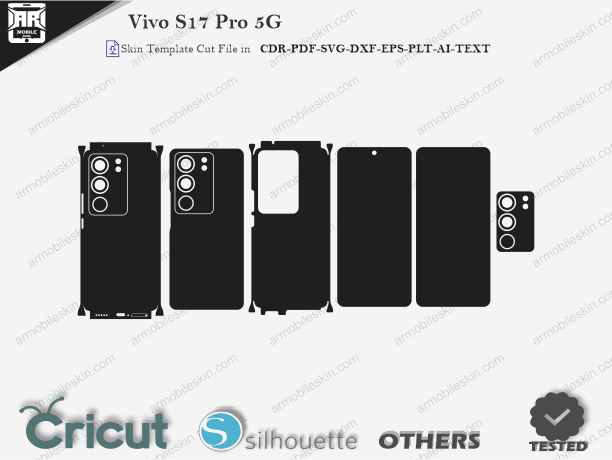 Vivo S17 Pro 5G Skin Template Vector