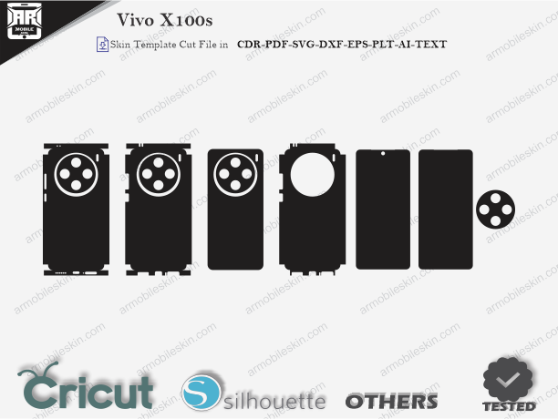 Vivo X100s Skin Template Vector