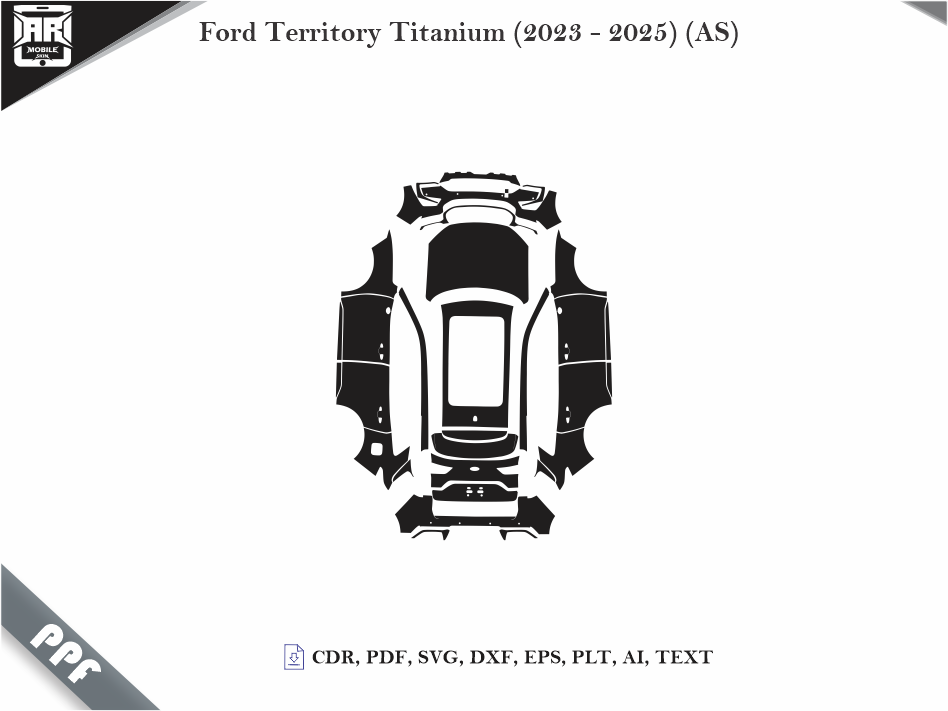 Ford Territory Titanium (2023 - 2025) (AS) Car Body PPF Cutting Template