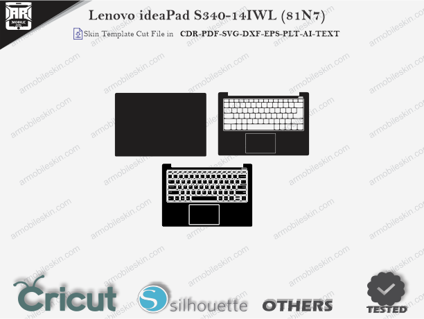 Lenovo ideaPad S340-14IWL (81N7) Skin Template Vector